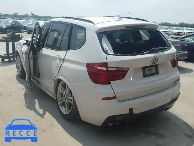 2012 BMW X3 XDRIVE3 5UXWX7C5XCL737679 image 2