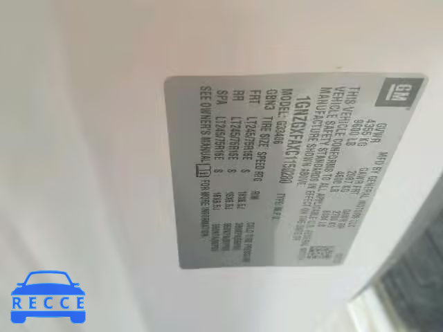 2012 CHEVROLET EXPRESS G3 1GNZGXFAXC1150280 image 9