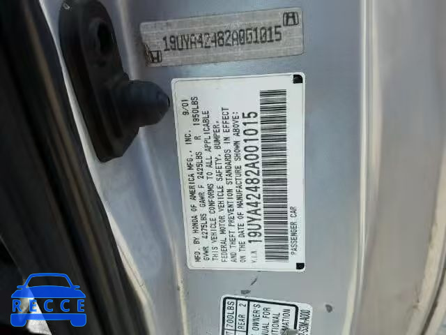 2002 ACURA 3.2 CL 19UYA42482A001015 image 9