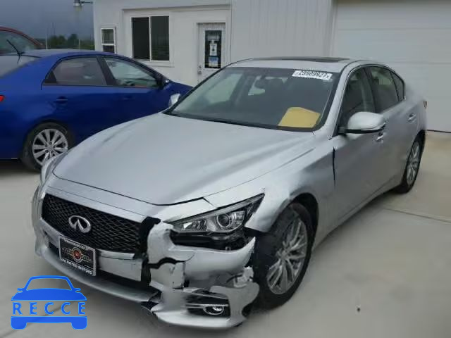 2014 INFINITI Q50 HYBRID JN1AV7AR0EM702723 image 1