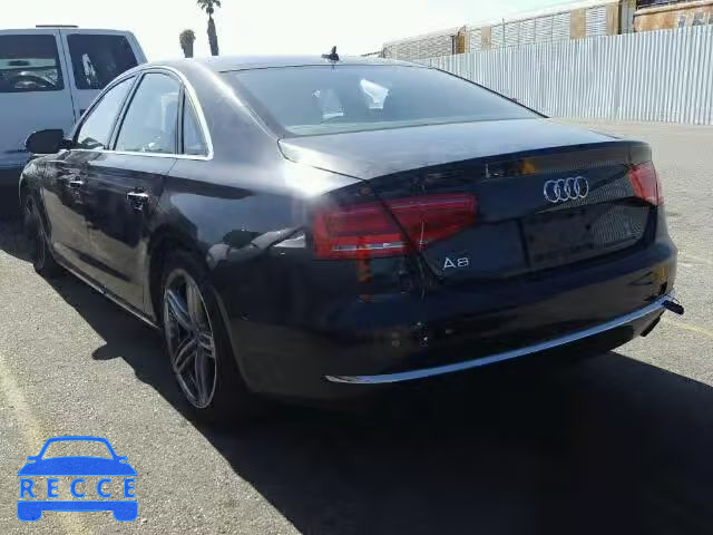 2013 AUDI A8 QUATTRO WAUAGAFD5DN011808 image 2