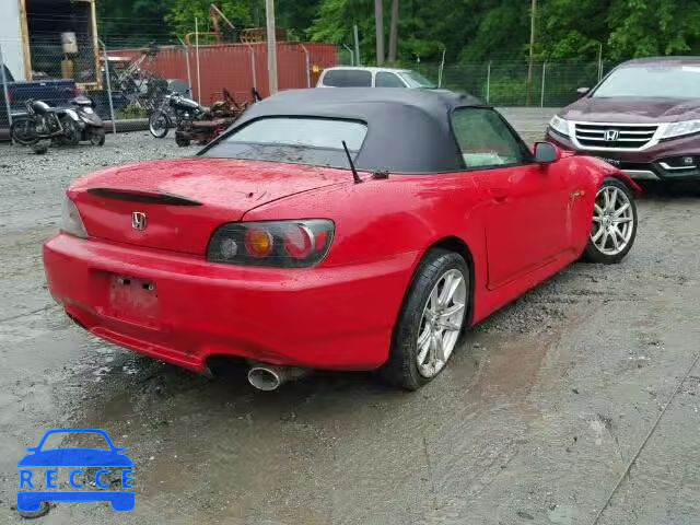 2004 HONDA S2000 JHMAP21484T004295 image 3