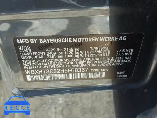 2017 BMW X1 XDRIVE2 WBXHT3C32H5F68367 image 9
