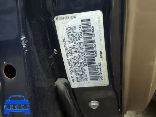 1997 TOYOTA CAMRY 4T1BG22KXVU781216 image 9