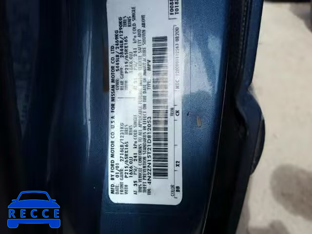 2001 NISSAN QUEST GXE 4N2ZN15T21D812053 image 9