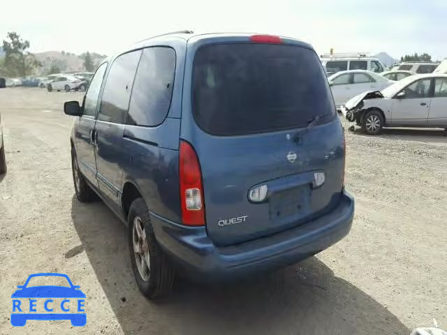 2001 NISSAN QUEST GXE 4N2ZN15T21D812053 image 2
