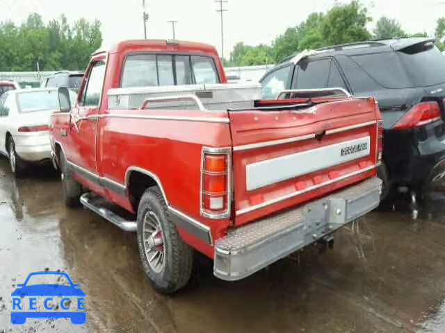 1986 DODGE D-150 1B7FD14T3GS098383 image 2