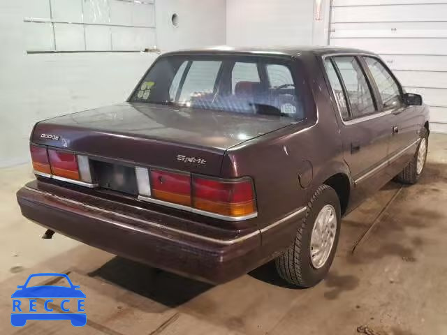 1992 DODGE SPIRIT 1B3XA4638NF251293 image 3