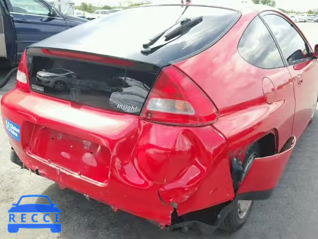 2001 HONDA INSIGHT JHMZE13791T000200 image 8