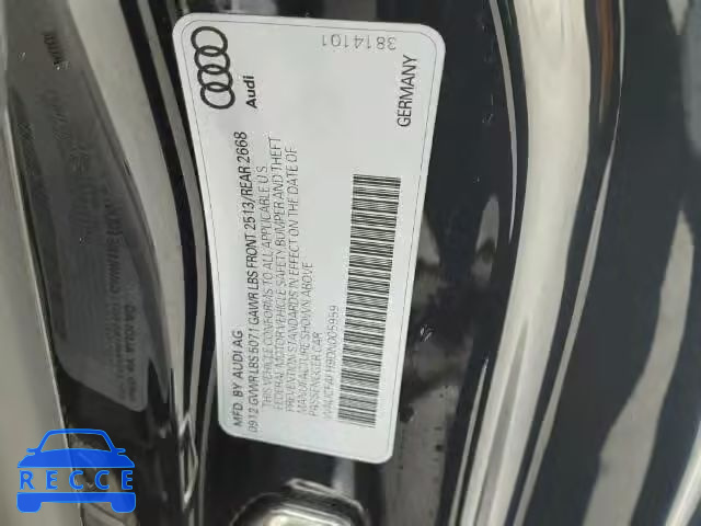 2013 AUDI A5 QUATTRO WAUCFAFH9DN005959 image 9