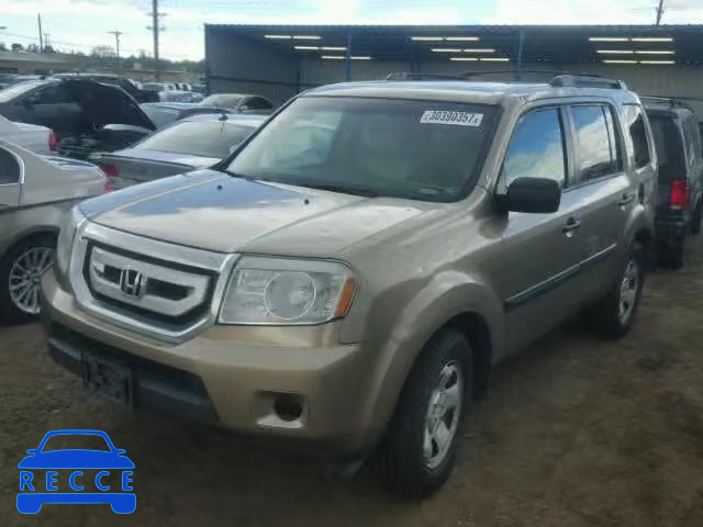 2010 HONDA PILOT LX 5FNYF4H28AB002726 image 1