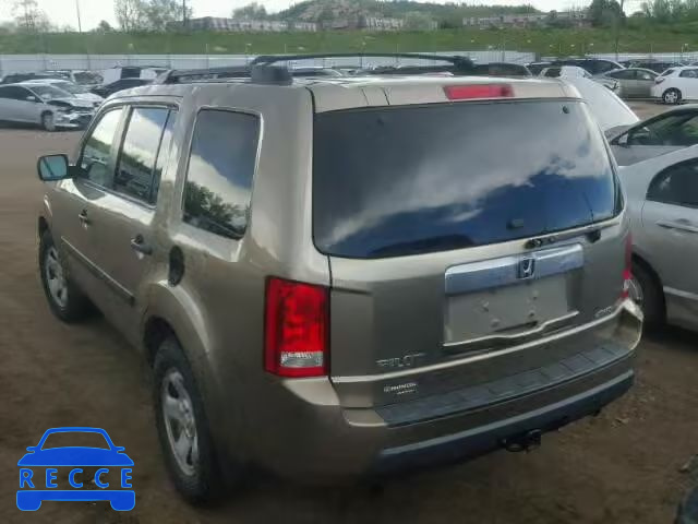 2010 HONDA PILOT LX 5FNYF4H28AB002726 image 2