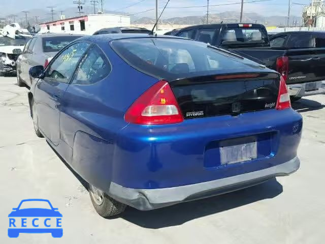 2001 HONDA INSIGHT JHMZE13701T000215 image 2