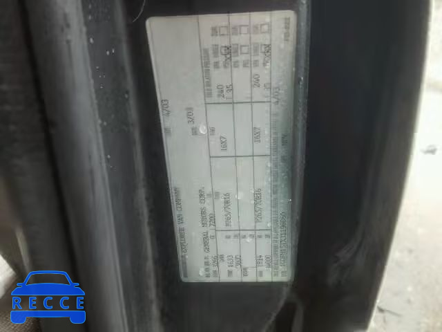 2003 GMC SAVANA RV 1GDFH15TX31196860 image 9