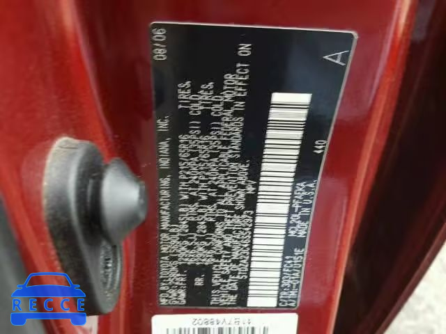 2006 TOYOTA SIENNA 5TDZA23C46S542973 image 9