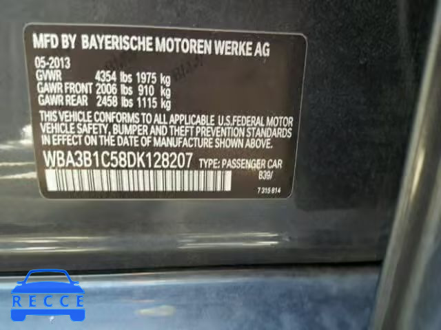 2013 BMW 320I WBA3B1C58DK128207 image 9