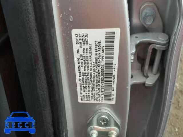 2013 ACURA RDX 5J8TB3H38DL000504 image 9