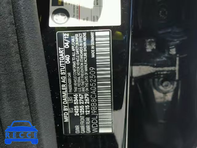 2012 MERCEDES-BENZ CLS550 4MA WDDLJ9BB8CA052509 image 9