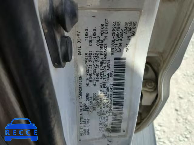 1997 TOYOTA 4RUNNER JT3GM84R6V0012451 image 9