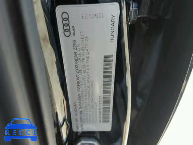 2015 AUDI S3 PREMIUM WAUBFGFF7F1123337 image 9
