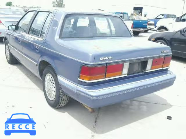 1991 DODGE SPIRIT 1B3XA46K8MF561630 Bild 2