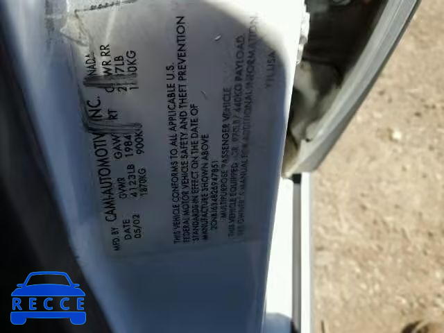 2002 CHEVROLET TRACKER LT 2CNBJ634826947851 image 9