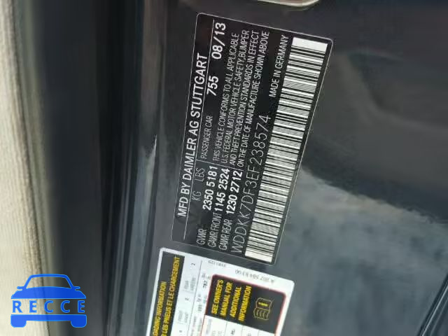 2014 MERCEDES-BENZ E550 WDDKK7DF3EF238574 image 9