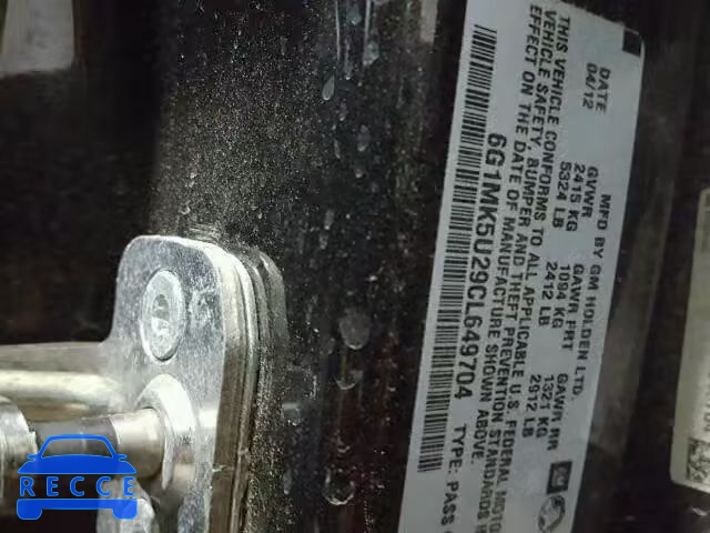2012 CHEVROLET CAPRICE PO 6G1MK5U29CL649704 image 9