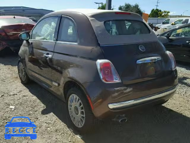 2015 FIAT 500 LOUNGE 3C3CFFER7FT643015 image 2