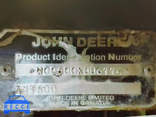 1989 JOHN DEERE W0060X006114 image 9