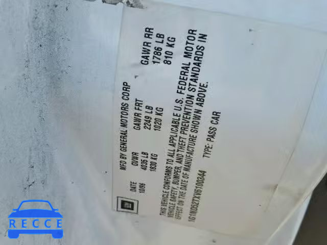 1997 CHEVROLET MALIBU 1G1ND52TXV6100344 image 9