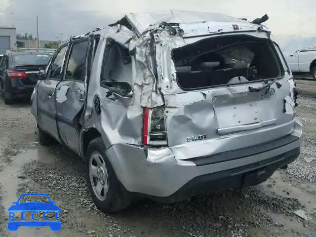 2012 HONDA PILOT LX 5FNYF3H29CB005695 image 2