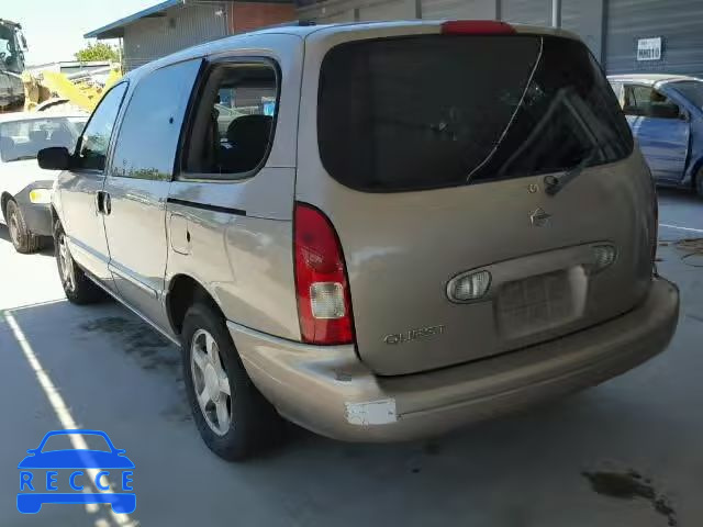 2001 NISSAN QUEST GXE 4N2ZN15T31D823014 Bild 2