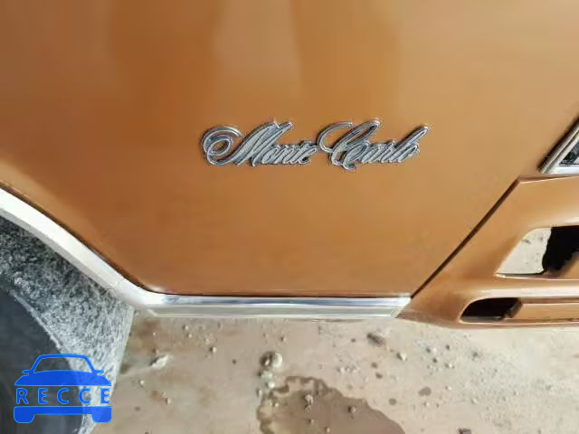 1978 CHEVROLET MONTECARLO 1Z37U8K518548 Bild 8