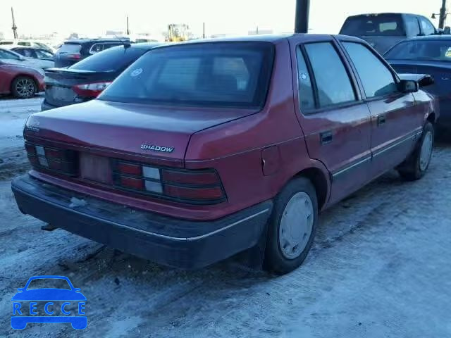 1991 DODGE SHADOW 1B3BP48K0MN609486 image 3