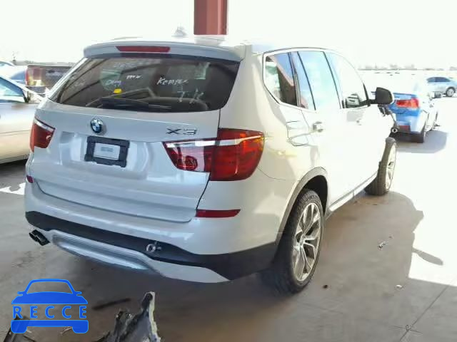 2016 BMW X3 SDRIVE 5UXWZ7C54G0R32193 зображення 3