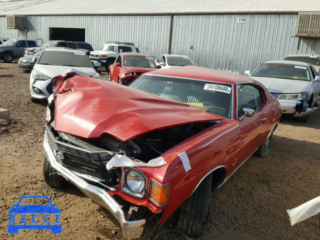 1972 CHEVROLET CHEVELL 1D37F2R519607 image 1