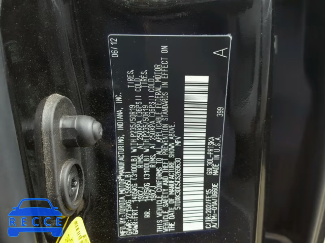 2012 TOYOTA SIENNA SPORT 5TDXK3DC5CS269630 image 9
