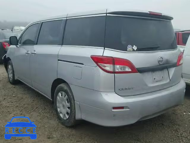 2014 NISSAN QUEST S JN8AE2KPXE9105048 зображення 2