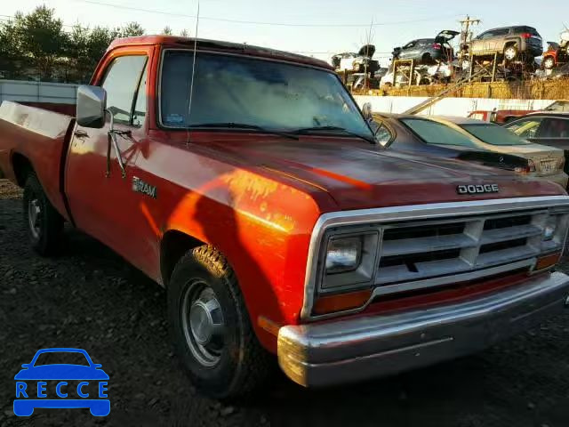 1987 DODGE D-SERIES D 1B7FD14H4HS388421 image 0