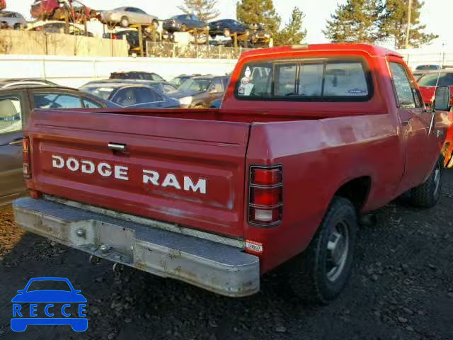 1987 DODGE D-SERIES D 1B7FD14H4HS388421 Bild 3