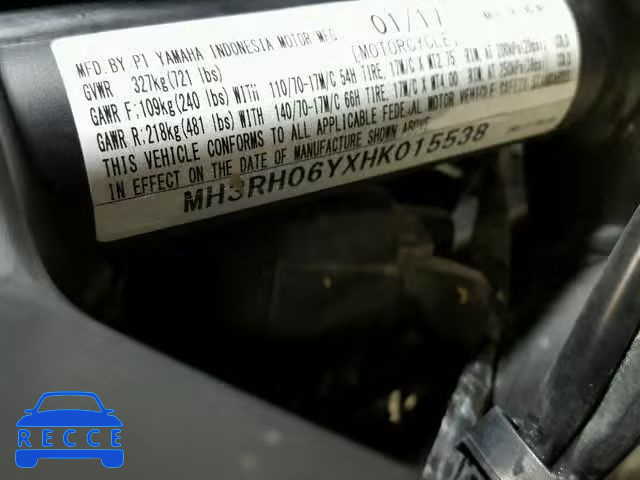 2017 YAMAHA YZFR3 MH3RH06YXHK015538 image 18