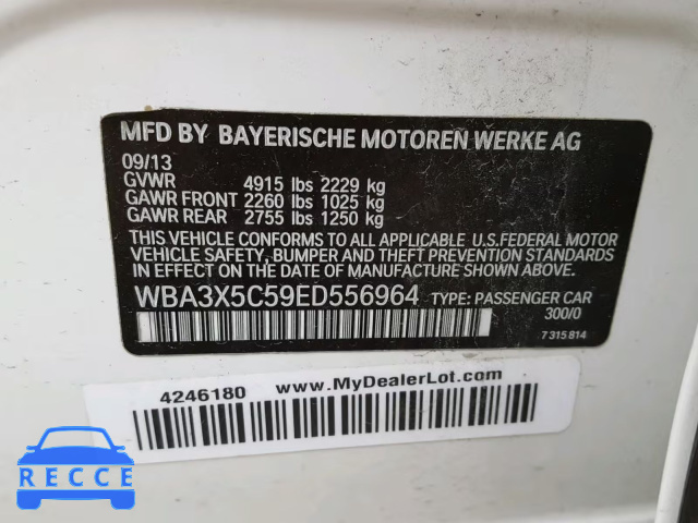 2014 BMW 328 XIGT WBA3X5C59ED556964 Bild 9