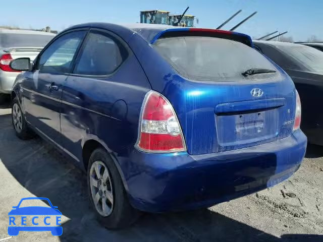 2007 HYUNDAI ACCENT BAS KMHCN35C07U010951 image 2