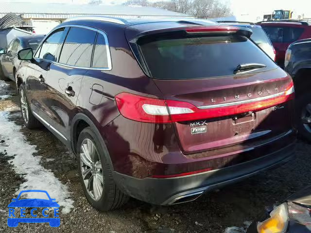 2017 LINCOLN MKX RESERV 2LMPJ8LP4HBL52348 image 2