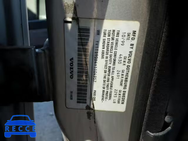 2000 VOLVO S80 T6 TUR YV1TS90D4Y1104957 image 9