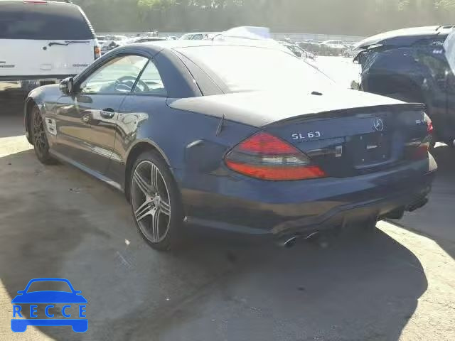 2009 MERCEDES-BENZ SL 63 AMG WDBSK70F29F154539 image 2