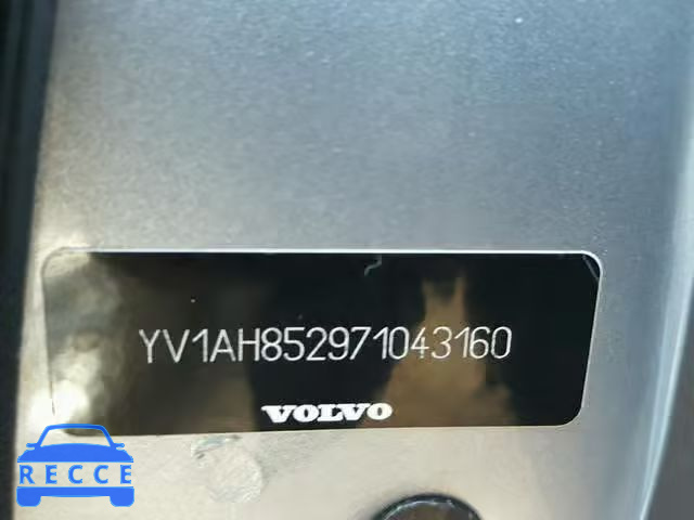 2007 VOLVO S80 V8 YV1AH852971043160 зображення 9