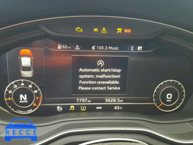 2017 AUDI A4 PREMIUM WAUDNAF46HN052201 image 7