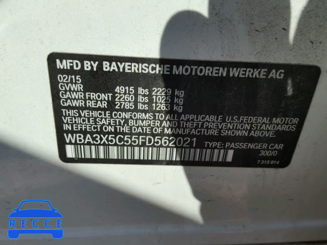 2015 BMW 328 XIGT WBA3X5C55FD562021 image 9